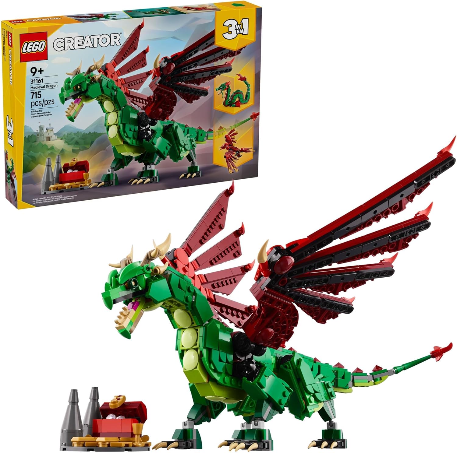 LEGO Creator 3 in 1 Medieval Dragon Toy