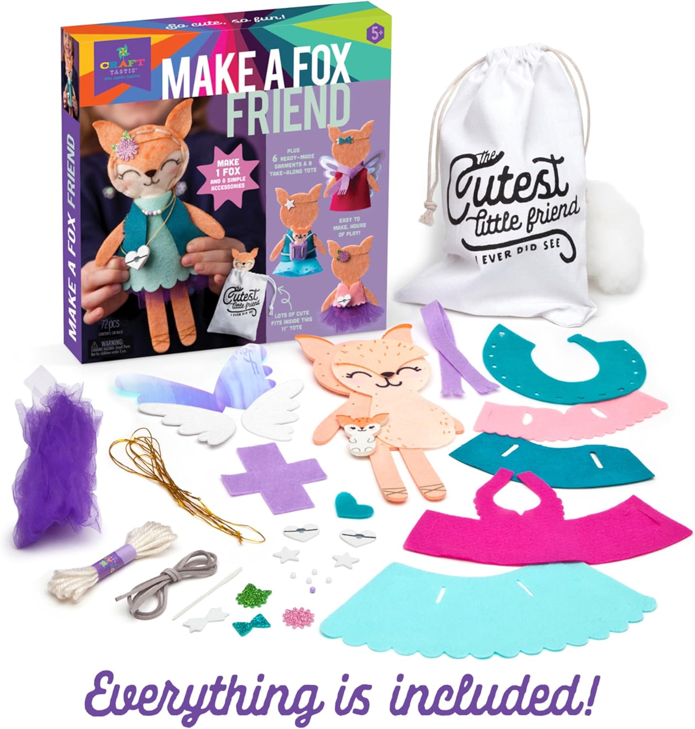 Craft-Tastic Make a Fox Friend Sewing Kit