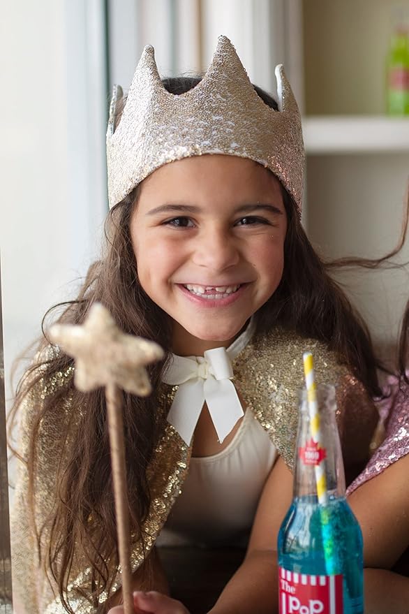 Gracious Gold Sequins Crown