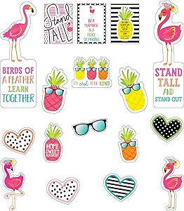 Simply Stylish Tropical Motivational Mini Bulletin Board Set