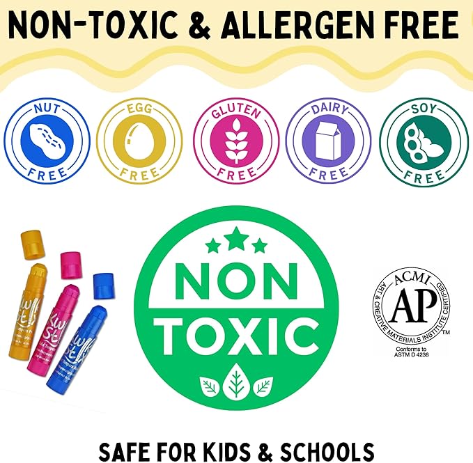 Kwik Stix Solid Tempera Paint Sticks, 24 Colors