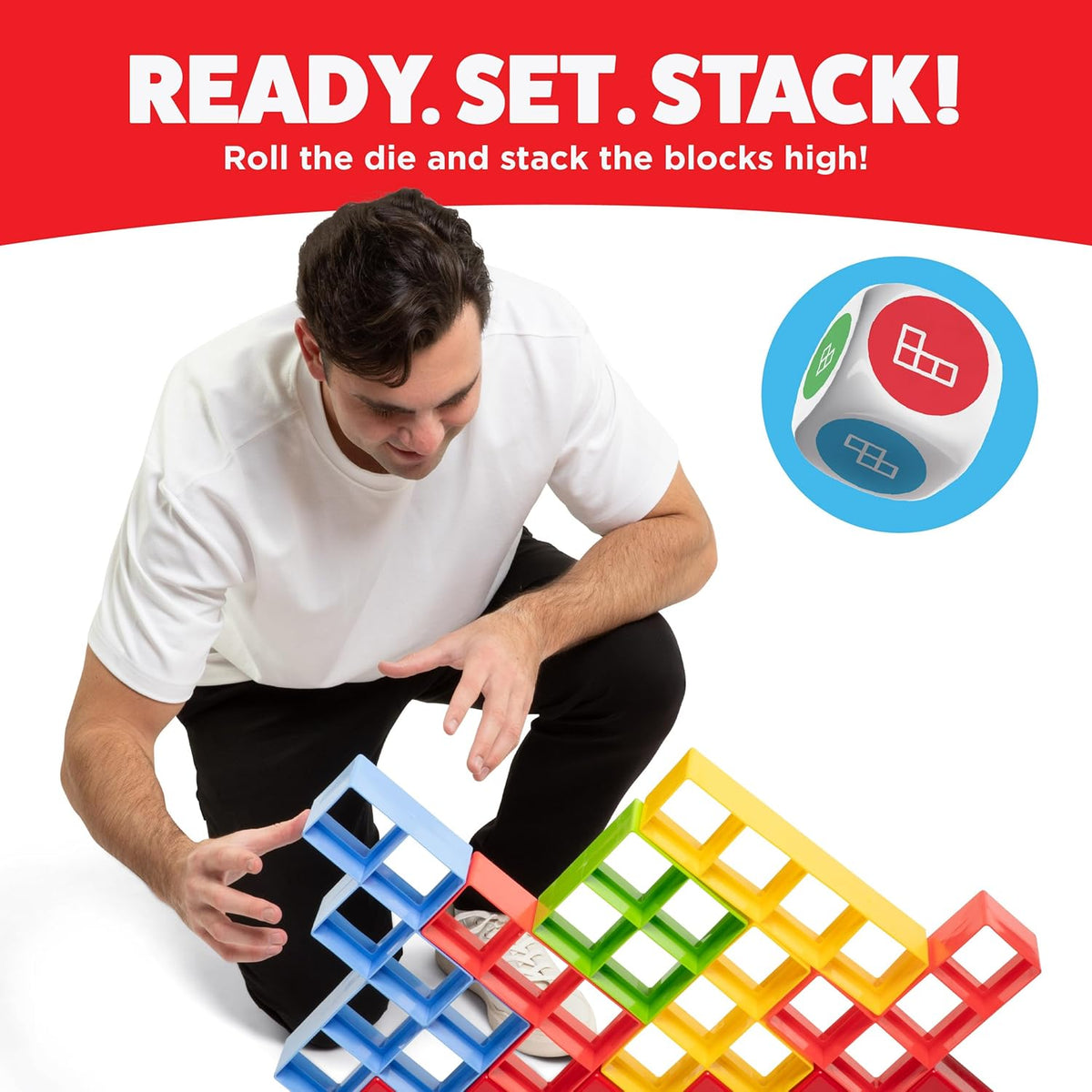 Giant Tower Stack - The Jumbo Block Balancing Game