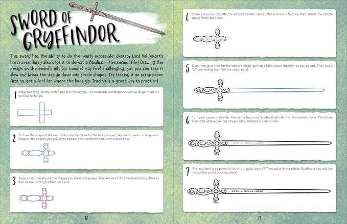 The Official Harry Potter How To Draw