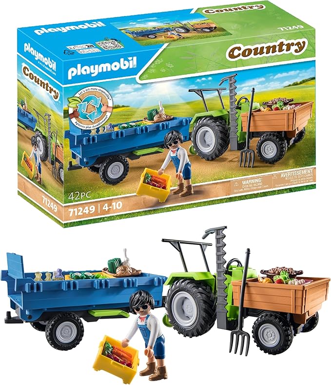 Playmobil Harvester Tractor with Trailer