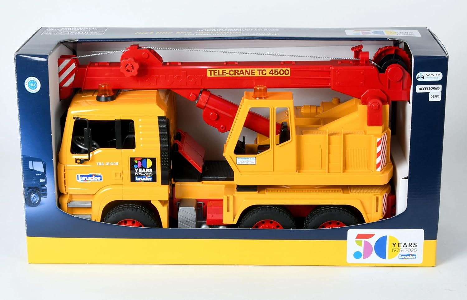 Bruder 50 Years Special Edition MAN TGA Crane Truck