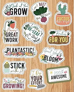 Grow Together Motivational Shape Stickers