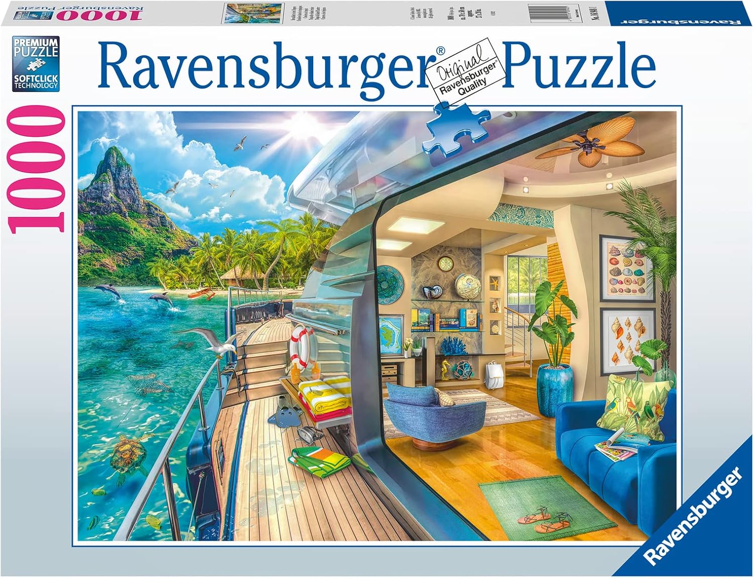 Ravensburger Tropical Island Charter 1000 Piece Puzzle