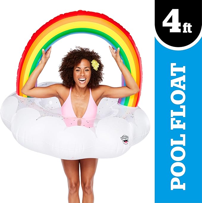 Giant Rainbow Cloud Pool Float