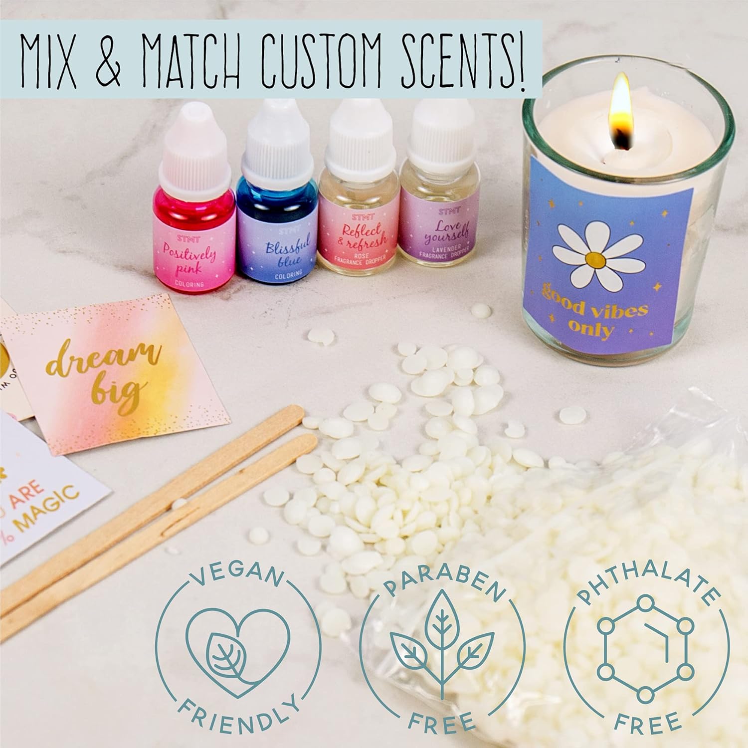 STMT DIY Positivity Candles