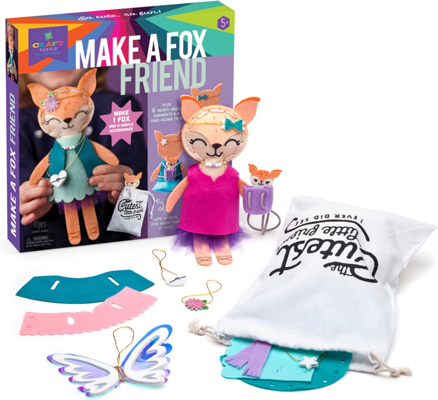 Craft-Tastic Make a Fox Friend Sewing Kit
