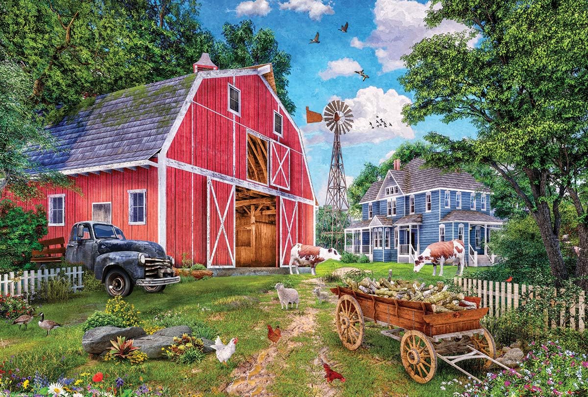 Eurographics Family Farm 550 Piece Puzzle in Tin