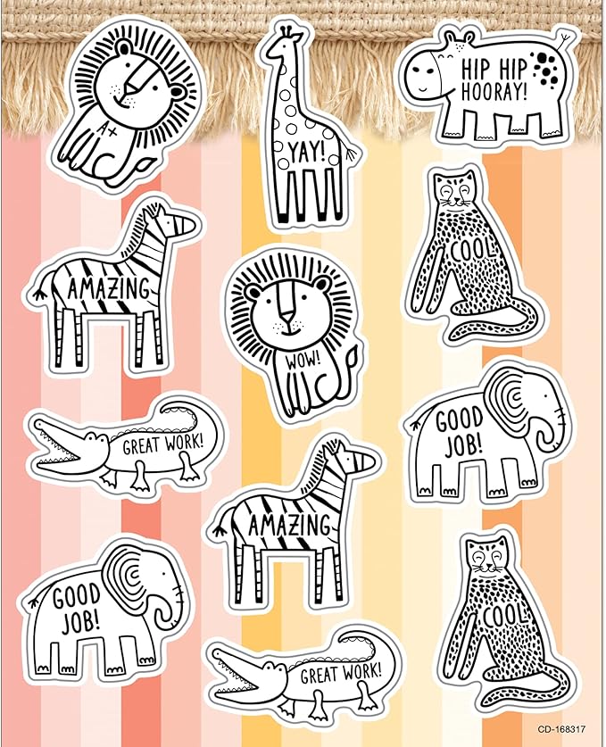 Simply Safari - Safari Animals Stickers
