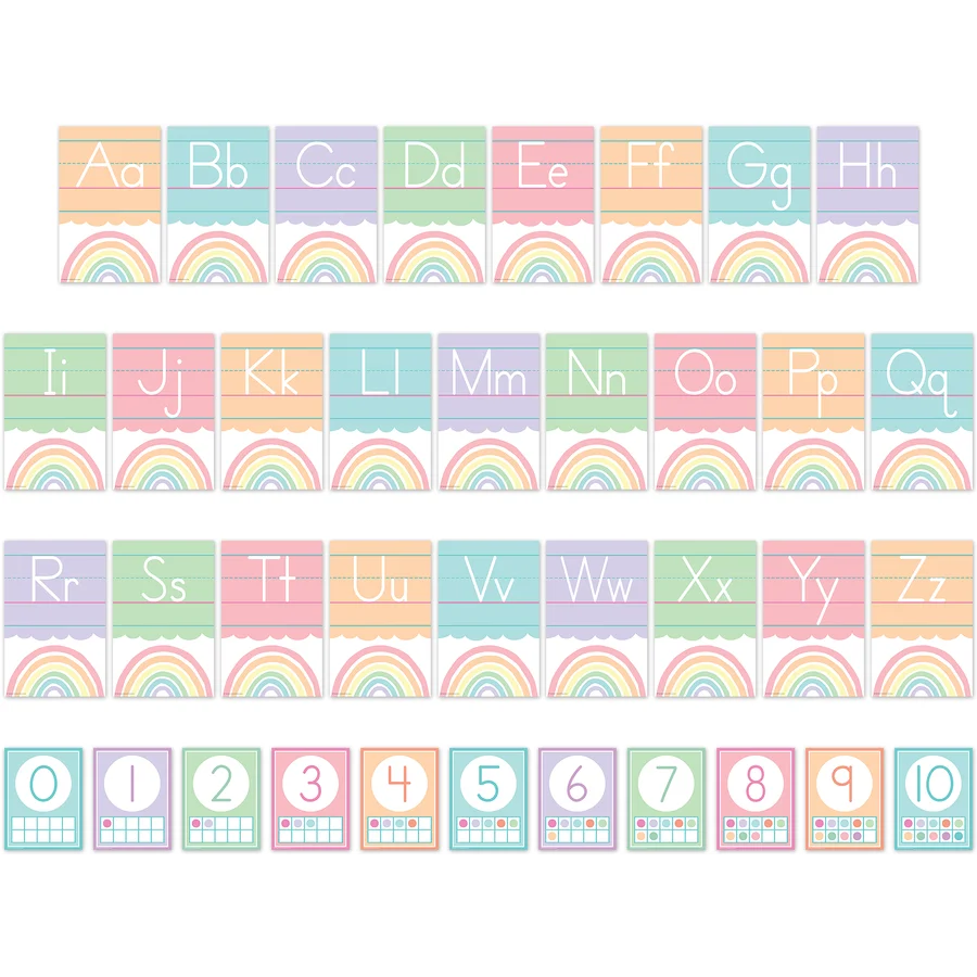 Pastel Pop Alphabet Bulletin Board set