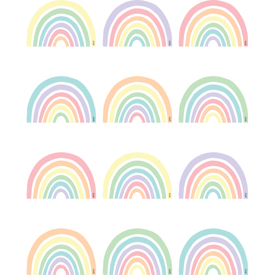 Pastel Pop Rainbows Mini Accents