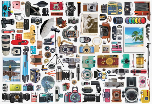 Eurographics Classic Camera 550 Piece Puzzle in Tin