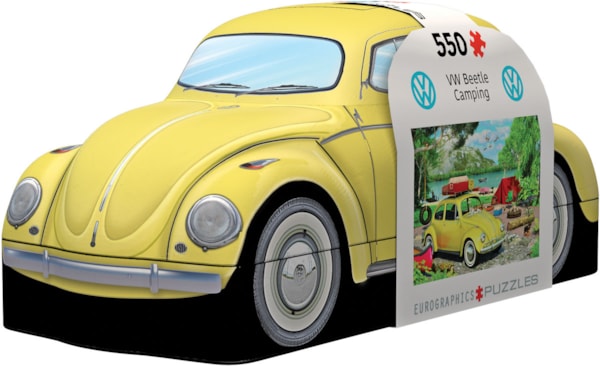 Eurographics VW Beetle Camping 550 Piece Puzzle in Tin