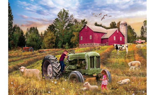 Eurographics Farm Tractor 550 Piece Puzzle in Tin