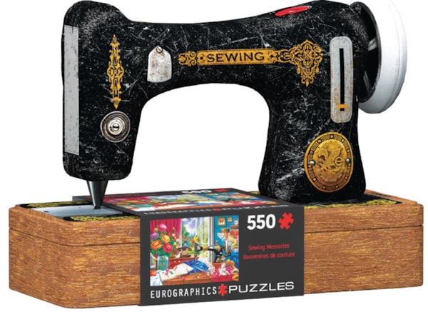 Eurographics Sewing Memories 550 Piece Puzzle in Tin