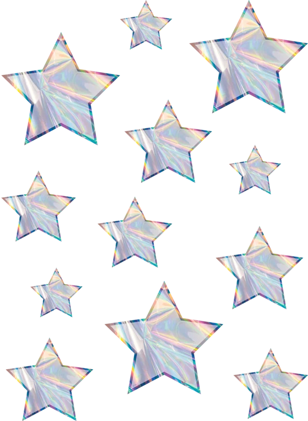 Iridescent Stars Accents