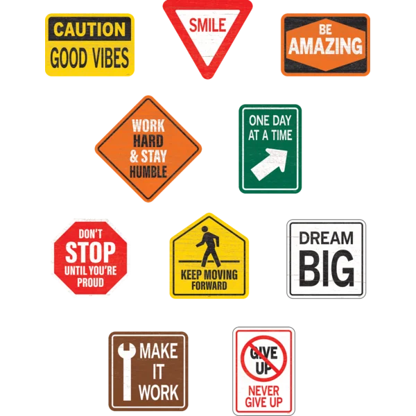 Under Construction Positive Sayings Accents