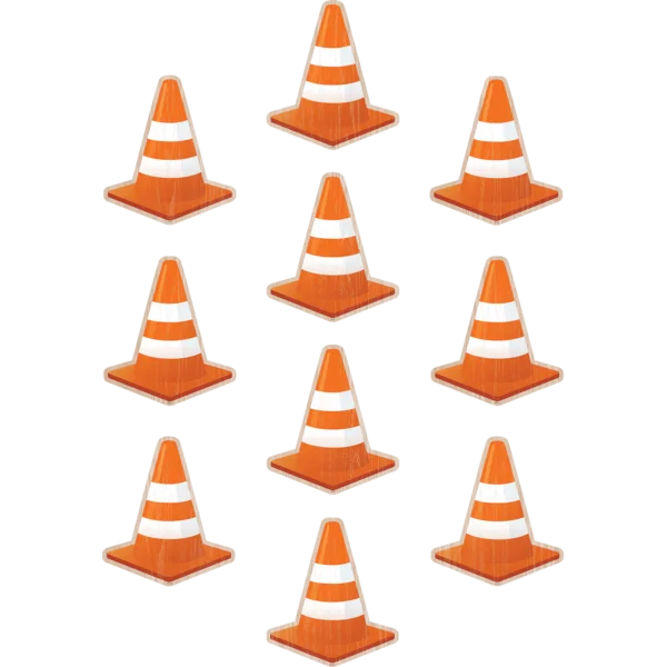 Under Construction Cones Accents