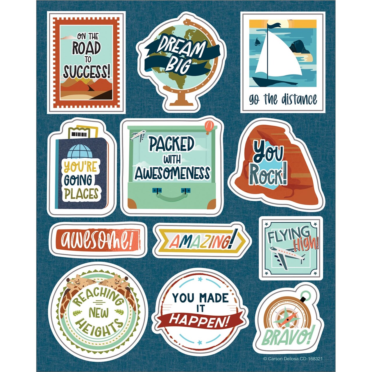 Let's Explore Motivators Stickers