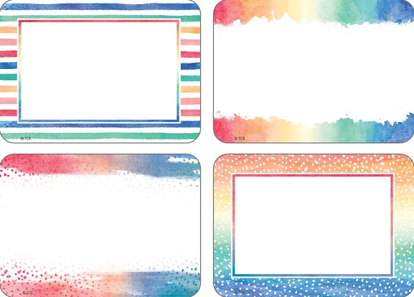 Watercolor Name Tags/Labels