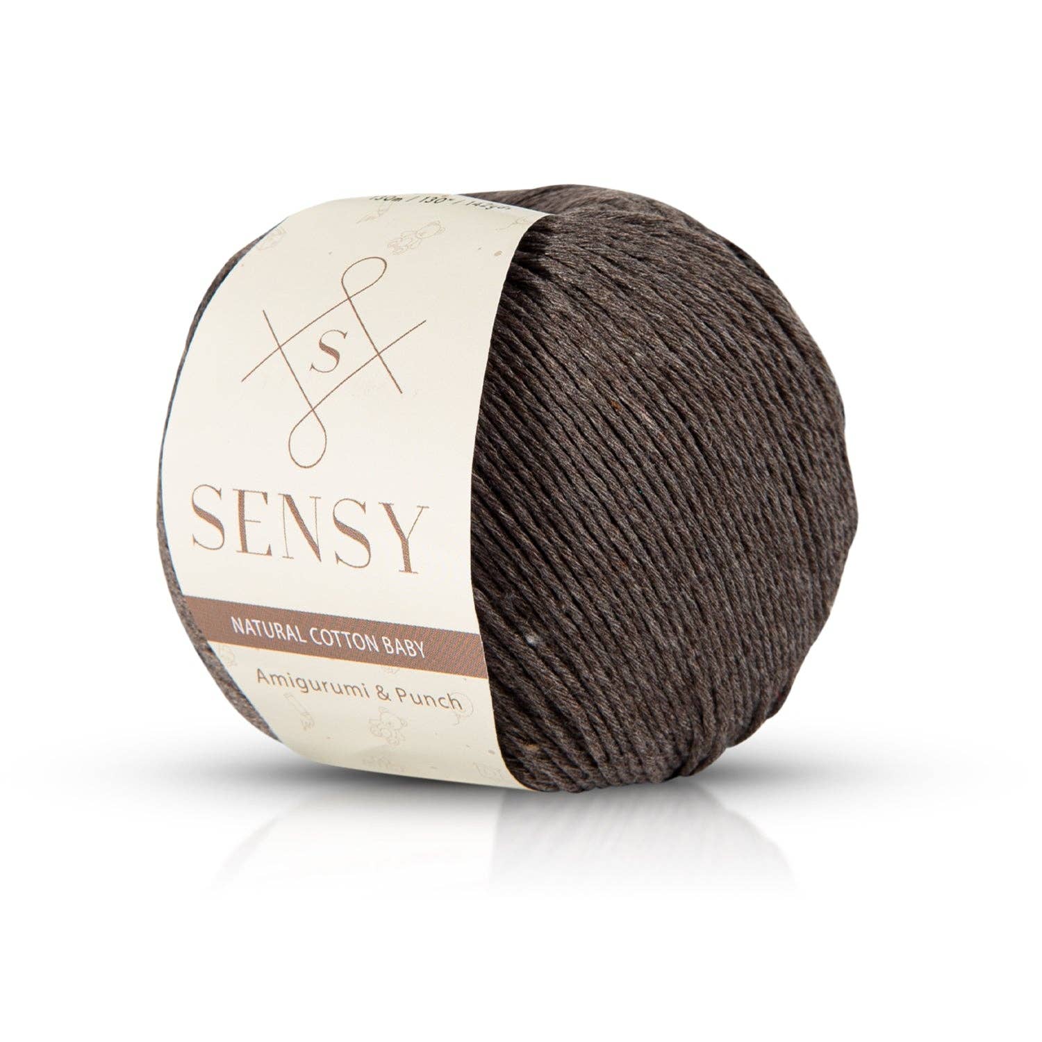 Sensy Premium Natural Baby Cotton 100% Cotton Yarn for Amigurumi Knitting and Crochet