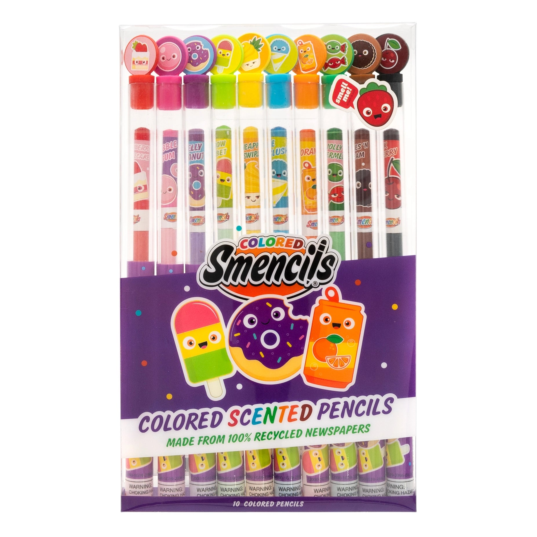 Colored Smencils - Scented Colored Pencils - 10 Count