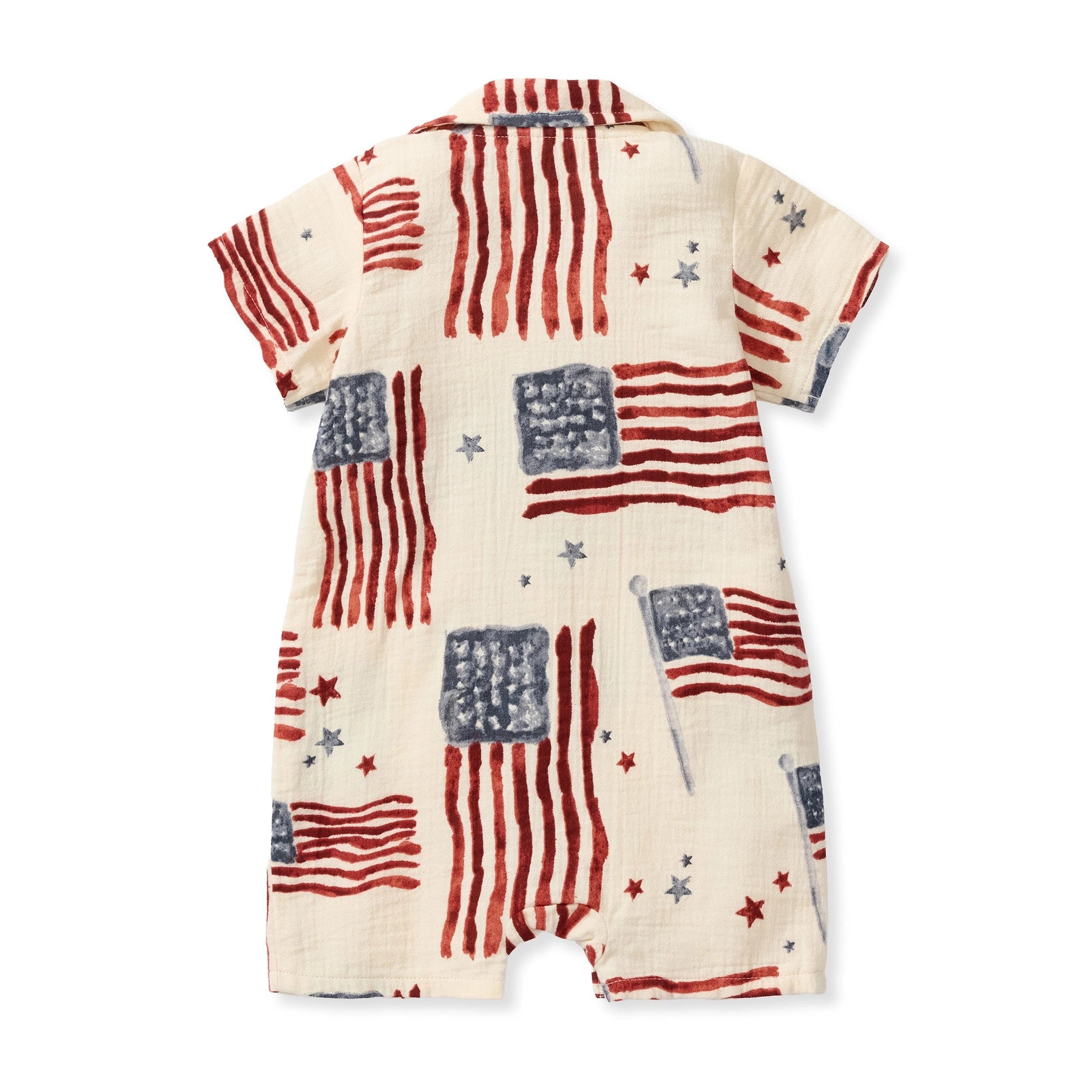 Burt's Bees American Flag Baby Boy Romper