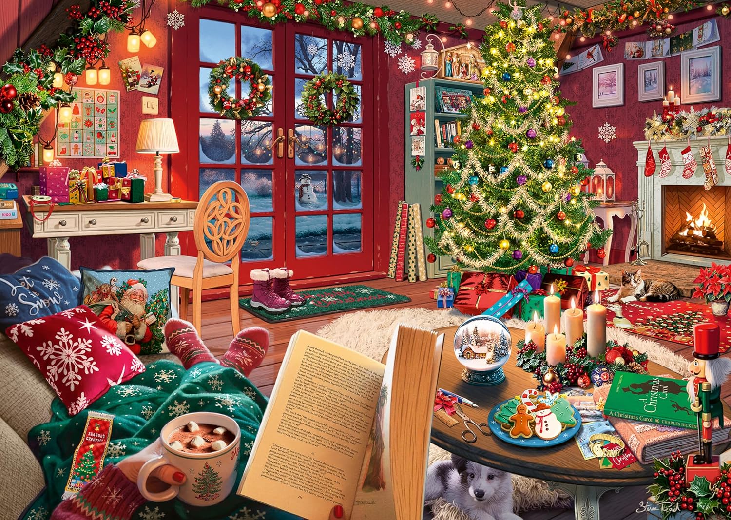 Ravensburger Cozy Christmas Retreat Puzzle
