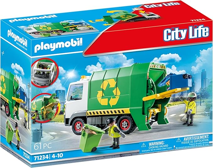 Playmobil Green Recycling Truck