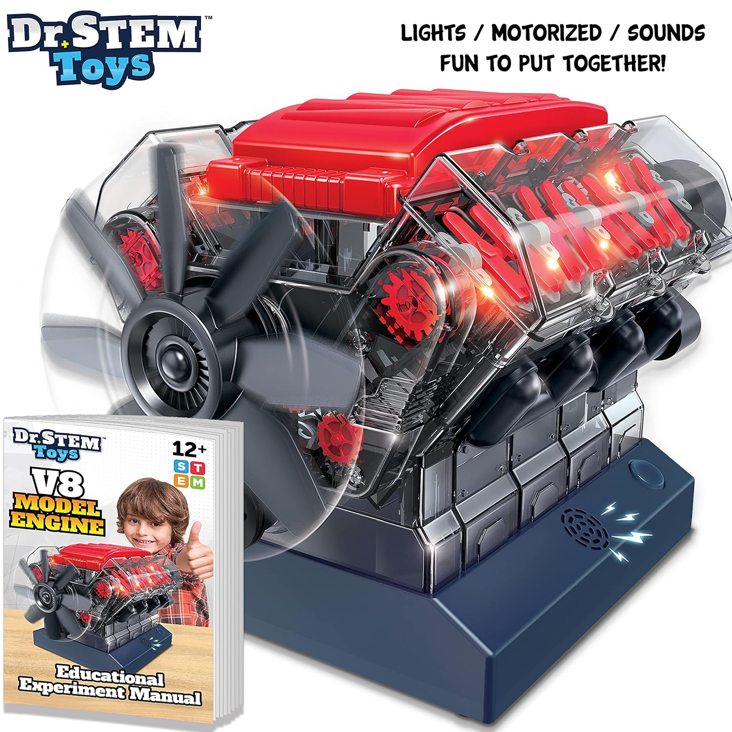 Dr. STEM Toys V8 Model Engine