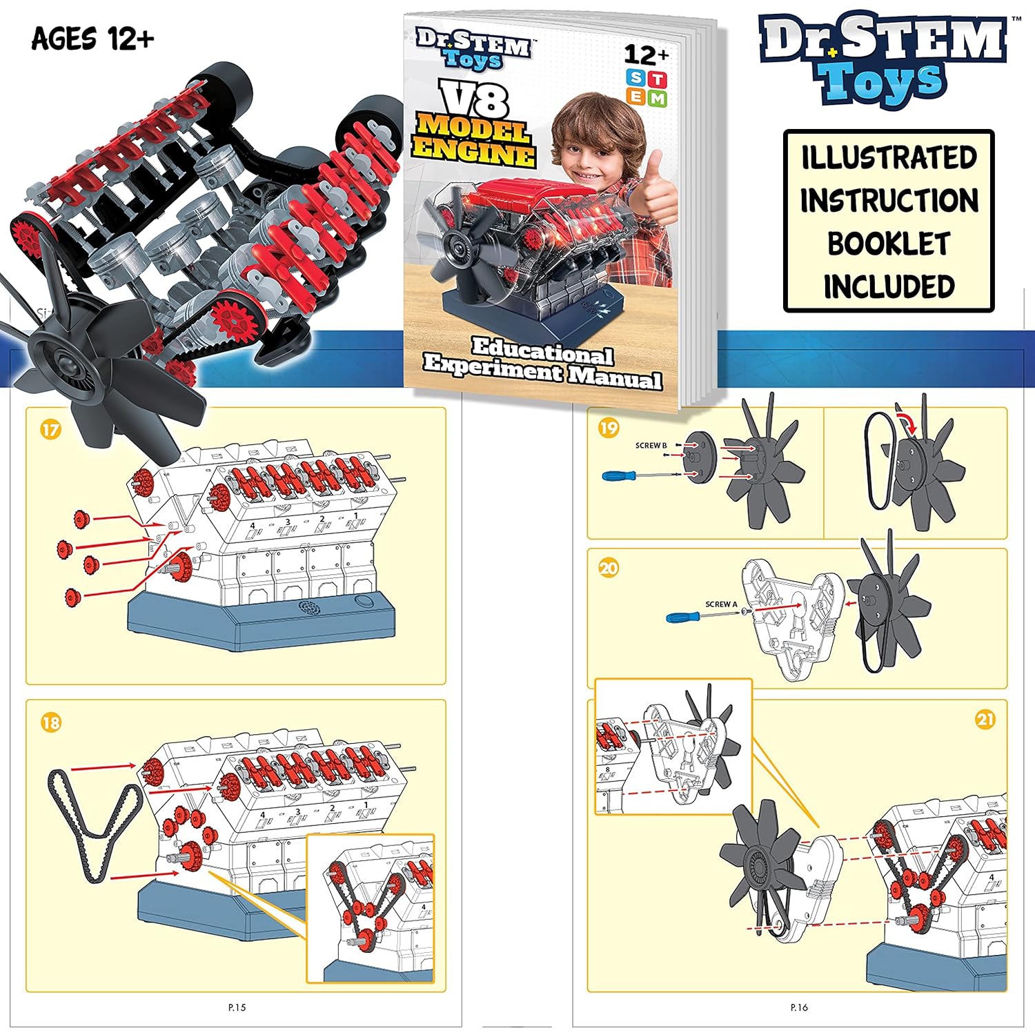 Dr. STEM Toys V8 Model Engine
