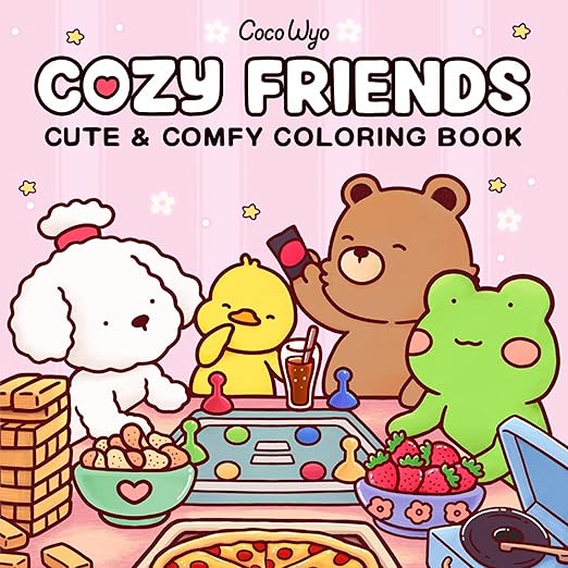 Cozy Friends: Coloring Book for Adults and Kid