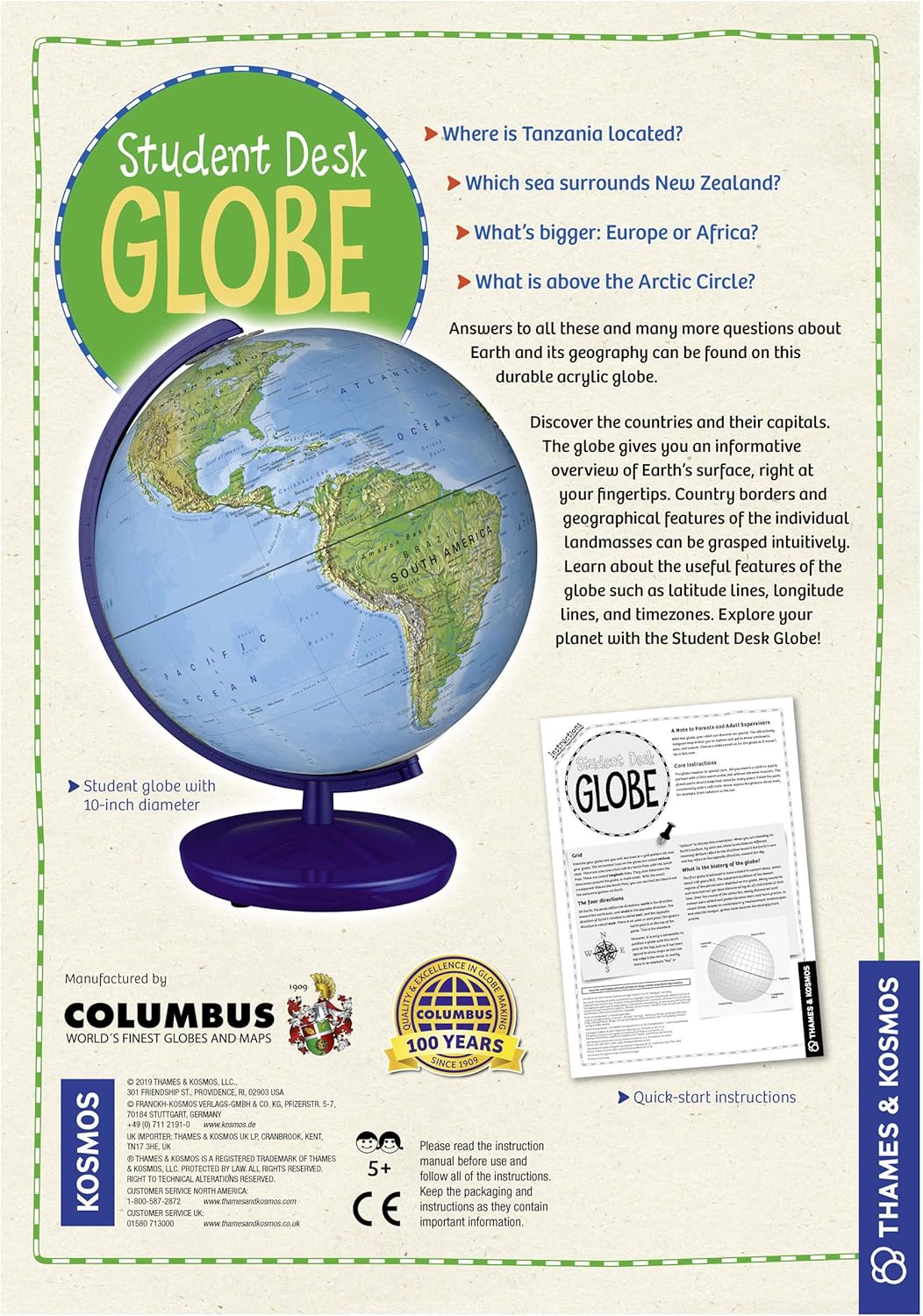 Student Desk Globe