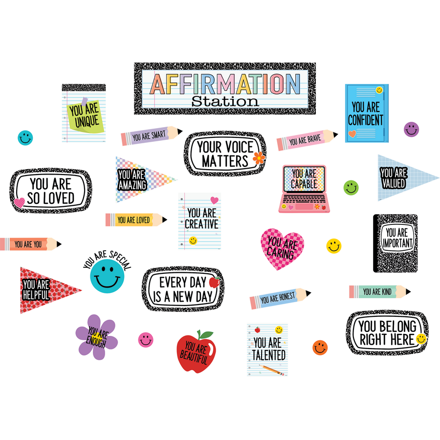 Cool for School Positive Affirmations Mini Bulletin Board