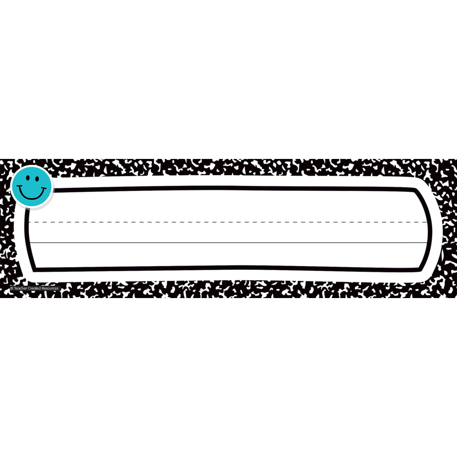 Cool for School Composition Flat Name Plates