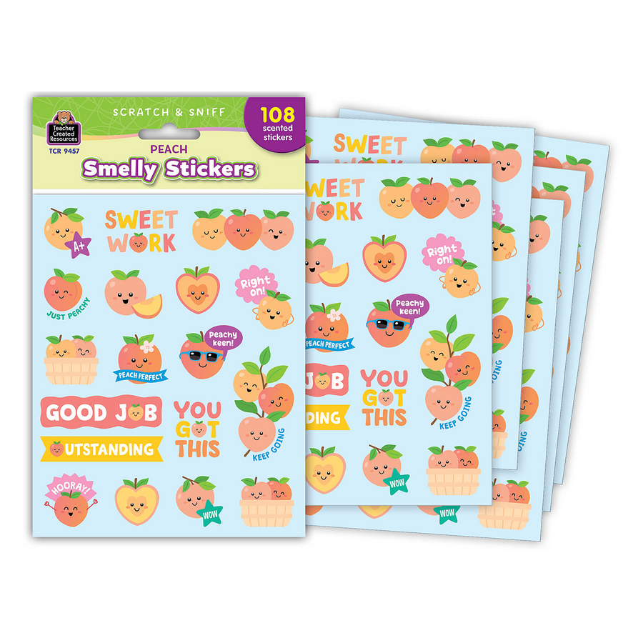 Peach Smelly Stickers