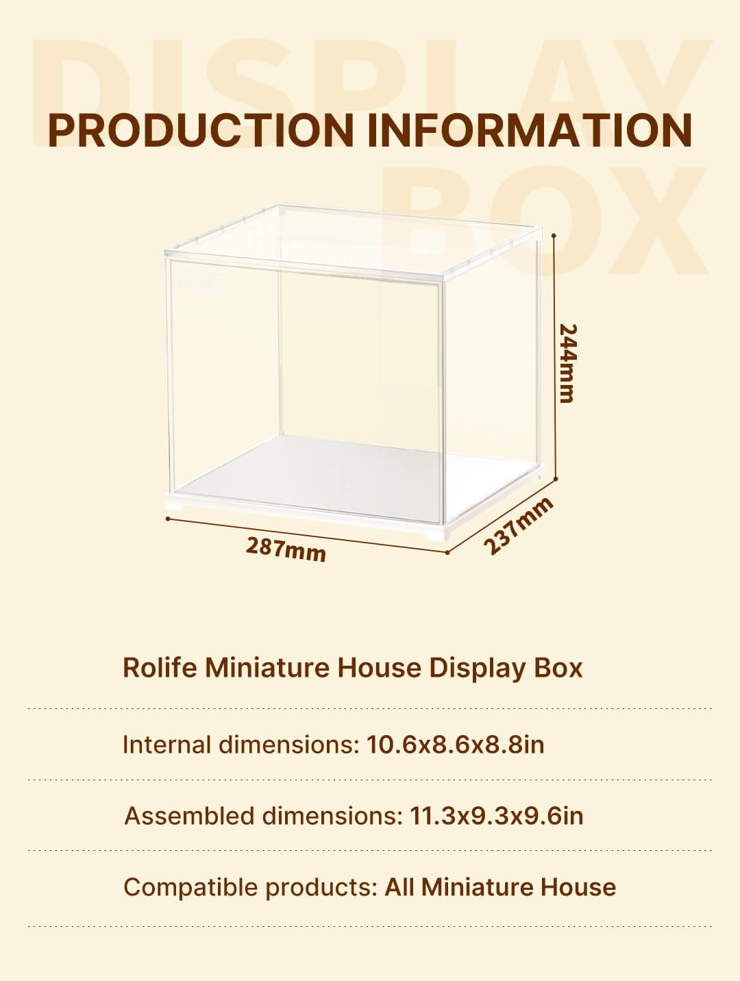 Miniature House Display Box