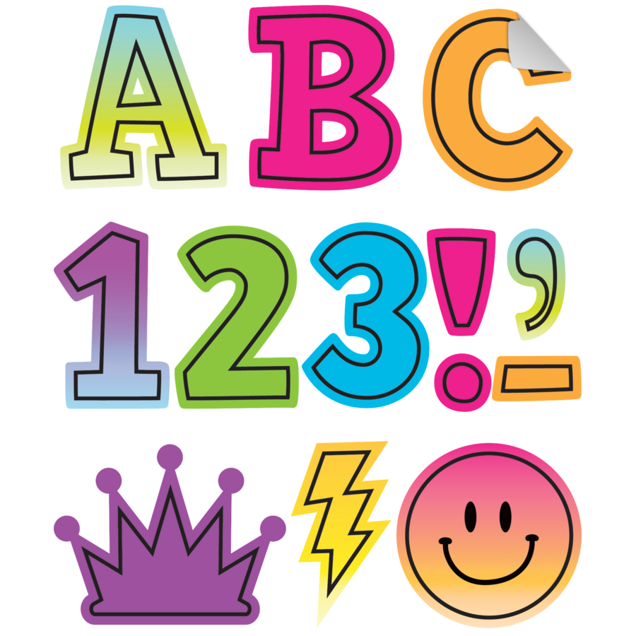 Brights 4Ever 2" Bold Block Self-Adhesive Letters Uppercase