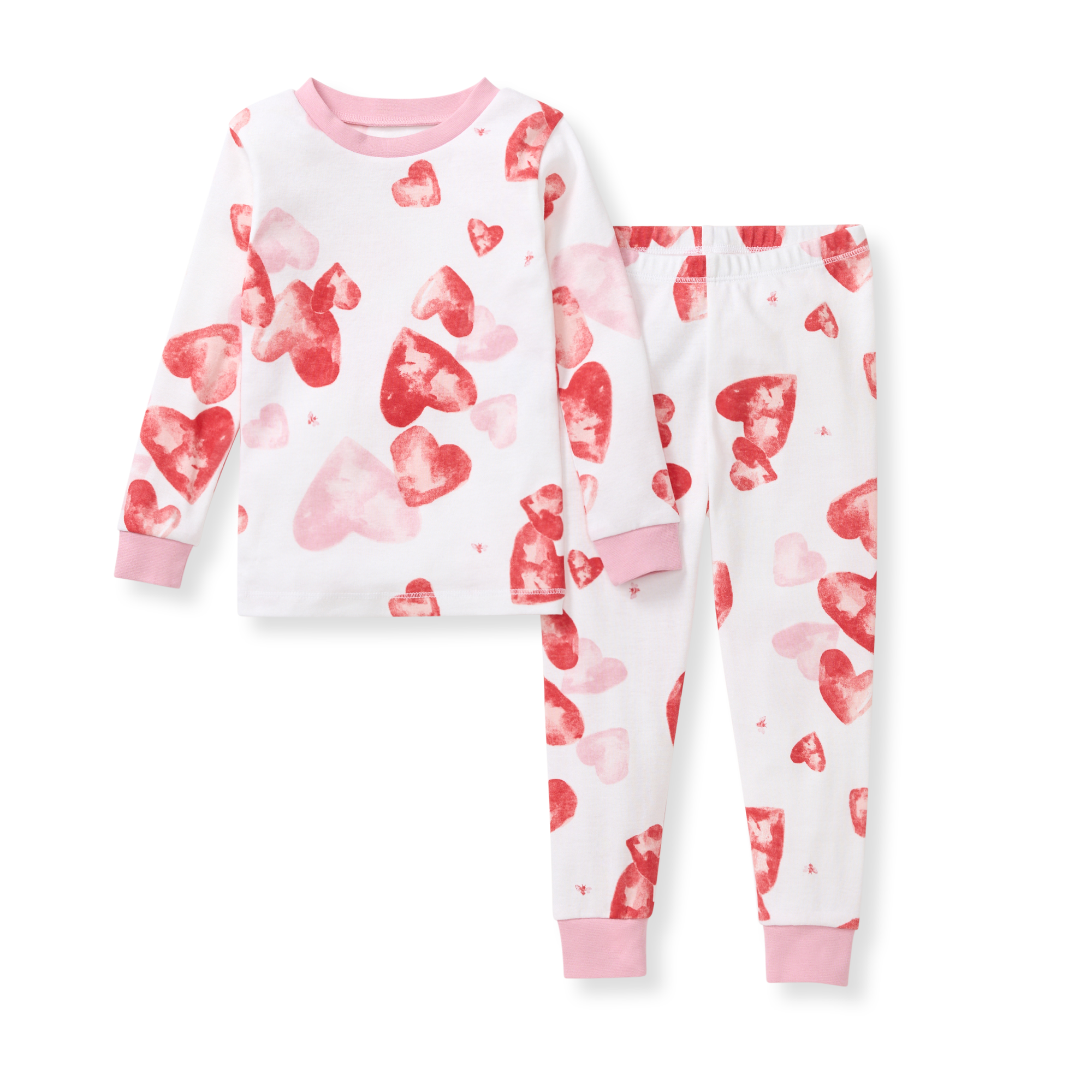 Burt's Bees Organic Cotton I Heart You Two-Piece Toddler Pajamas