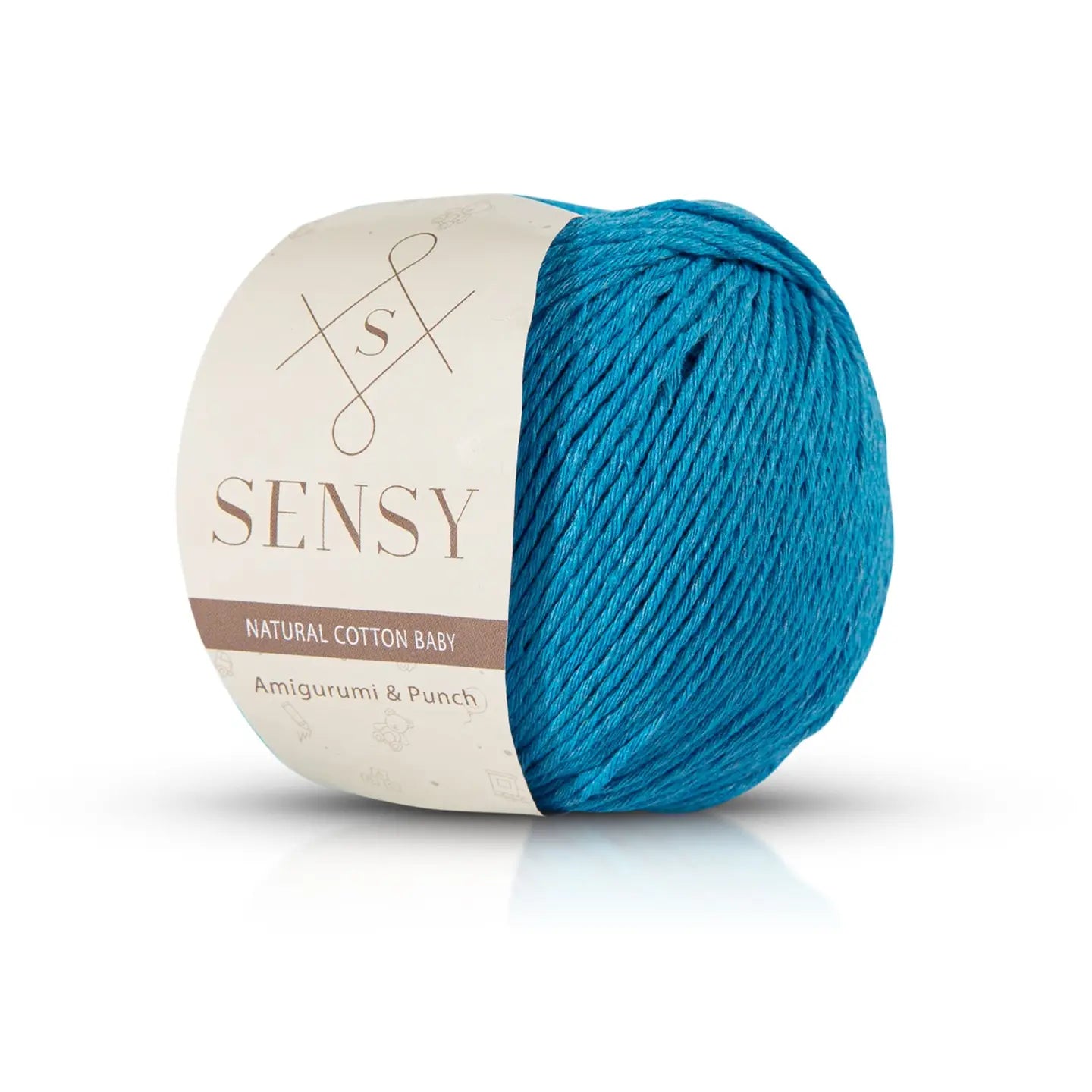 Sensy Premium Natural Baby Cotton 100% Cotton Yarn for Amigurumi Knitting and Crochet