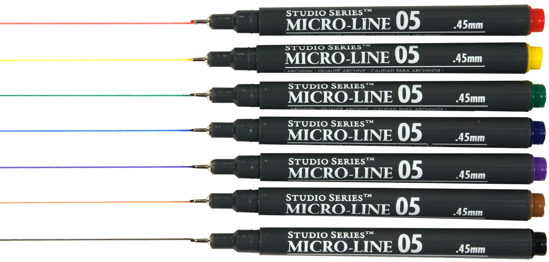 Set of 7 Studio Series Color Micro-Line Pen Set