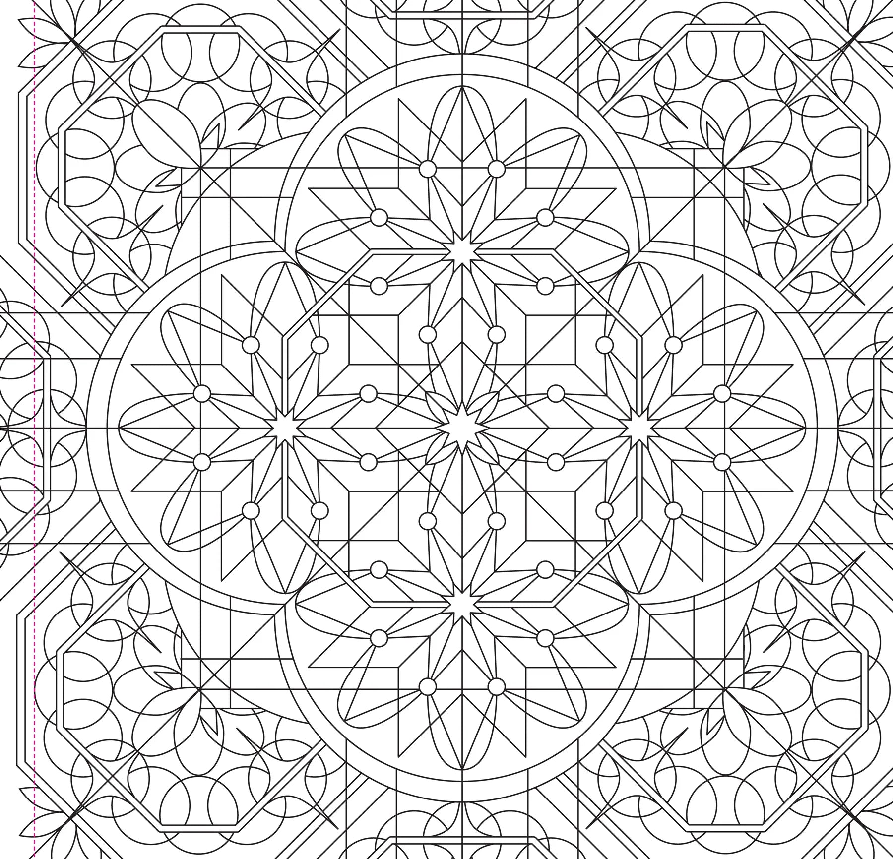 Kaleidoscope Designs Artist's Coloring Book