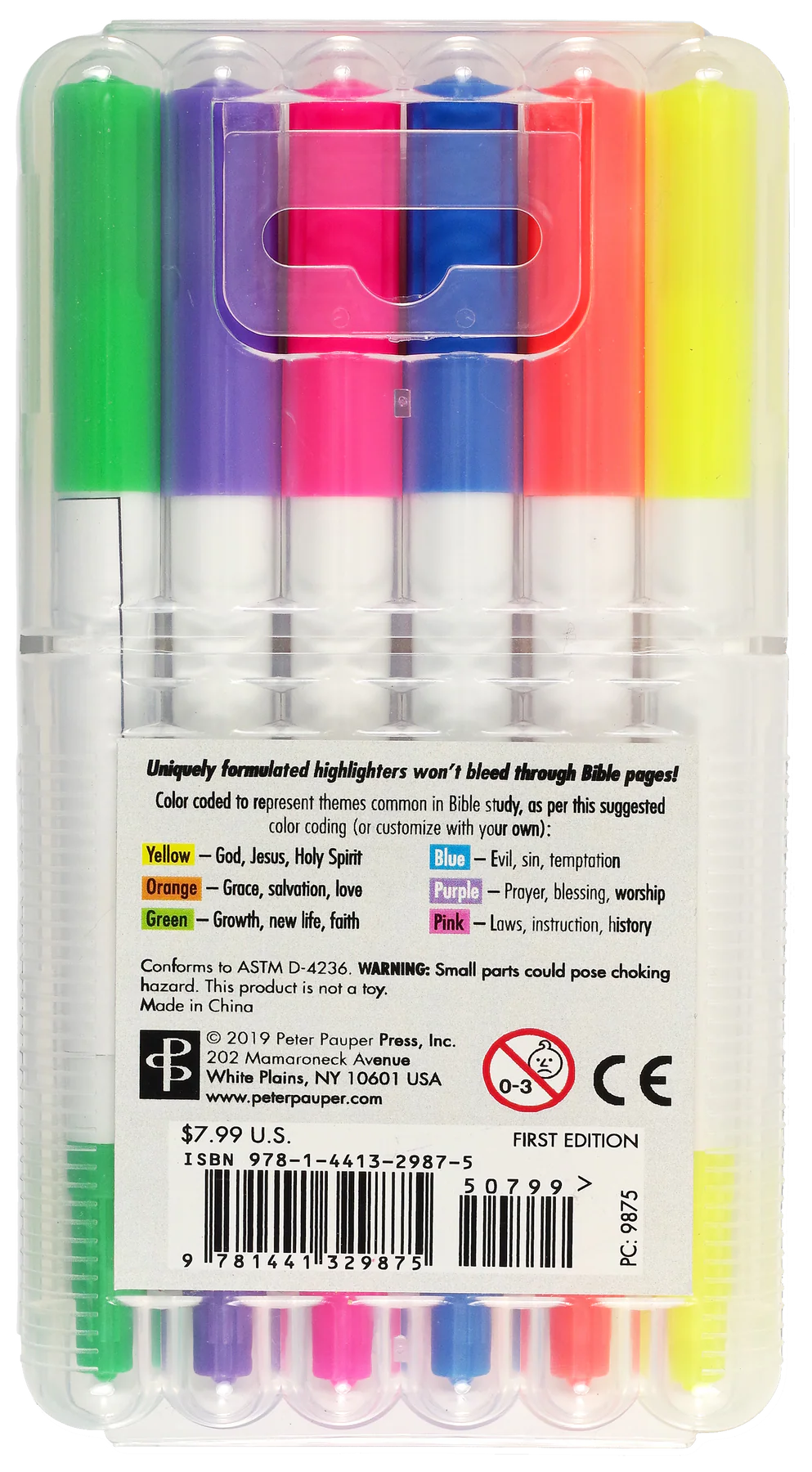 Set of 6 Dual-Tip Bible Highlighters