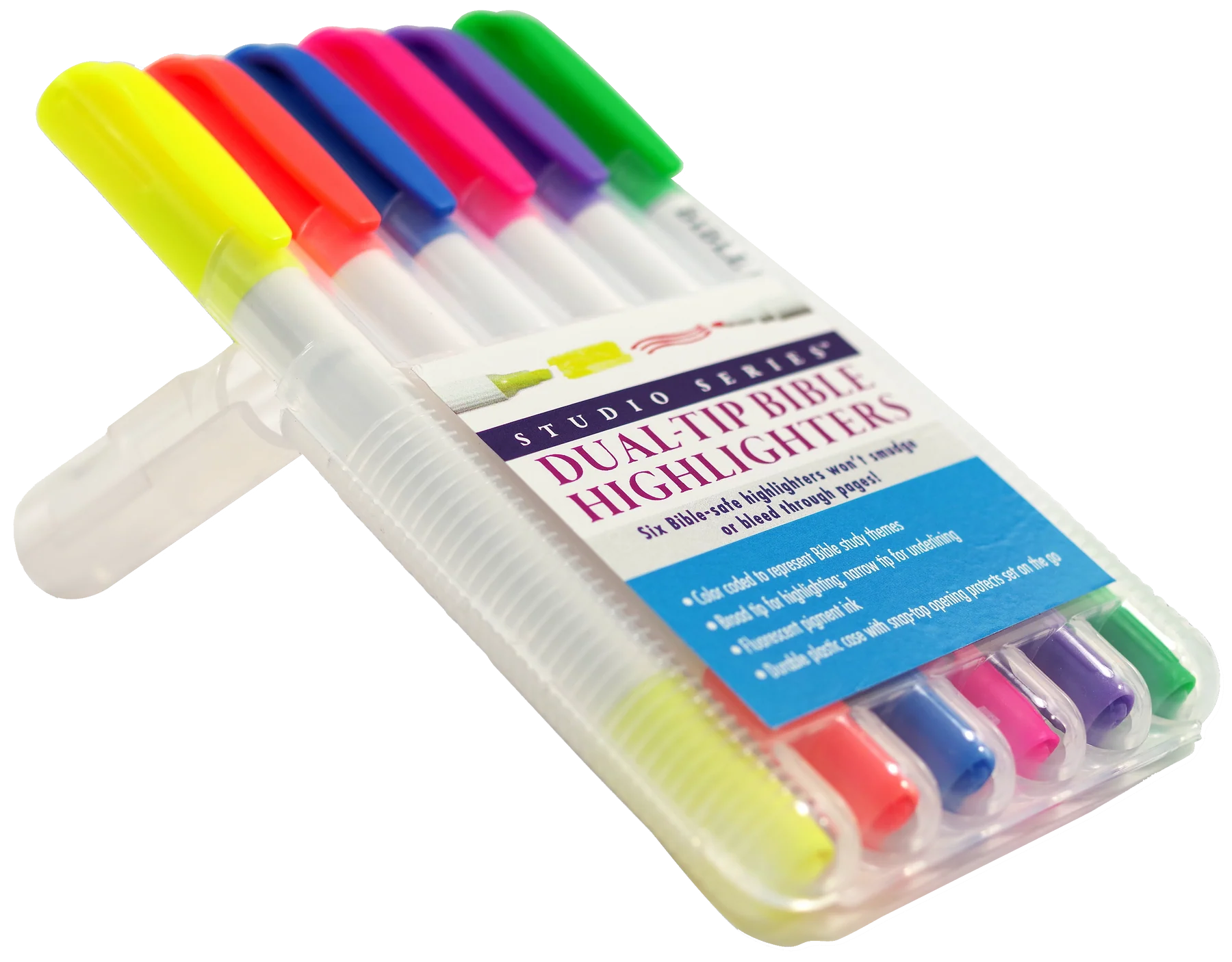 Set of 6 Dual-Tip Bible Highlighters