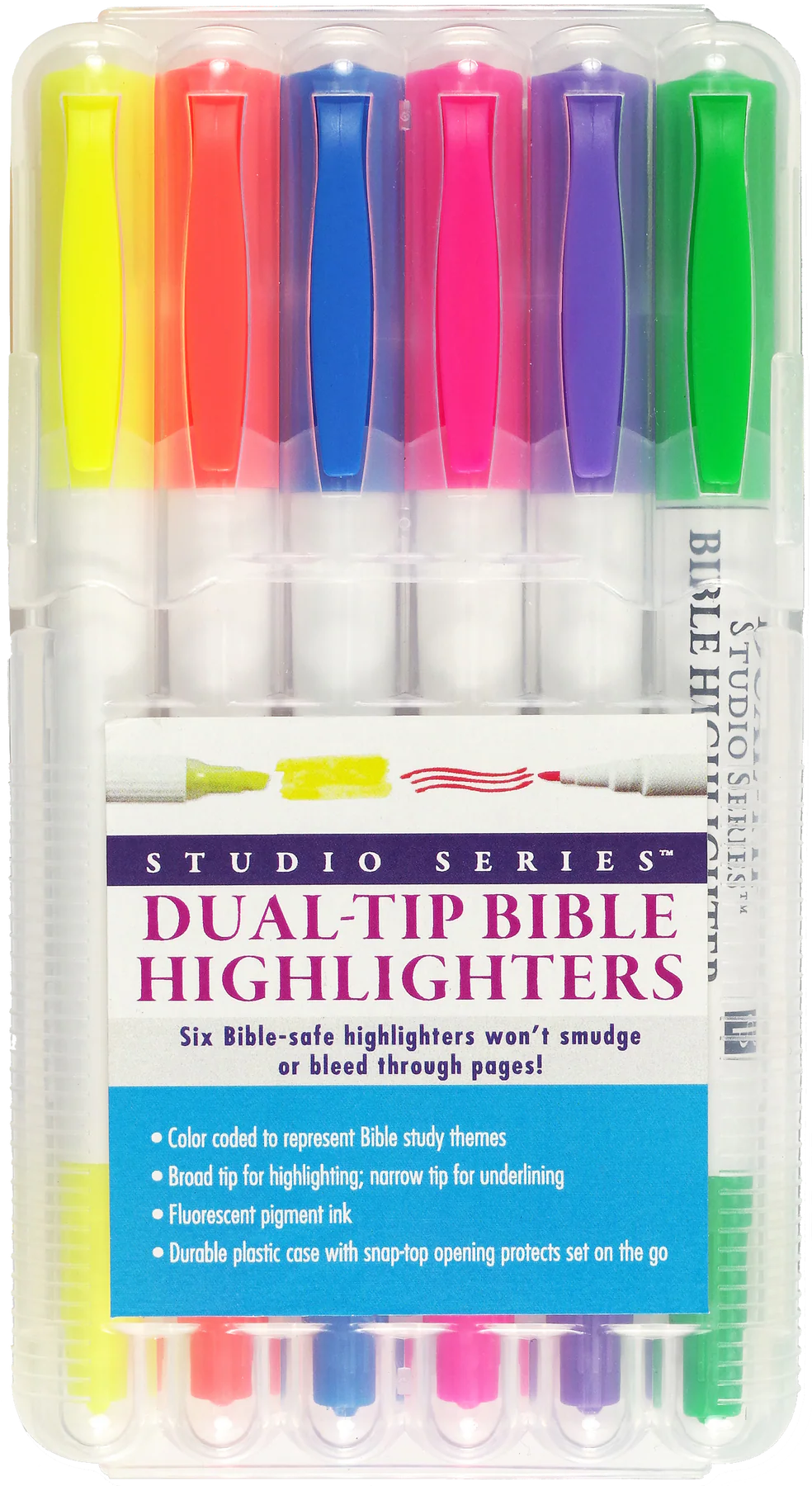 Set of 6 Dual-Tip Bible Highlighters