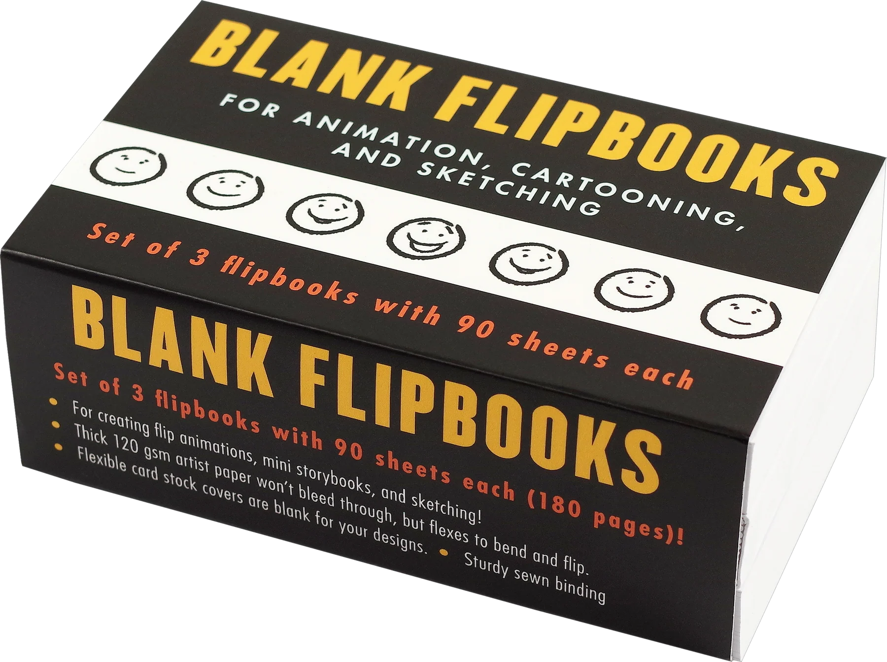Set of 3 Blank Flipbooks