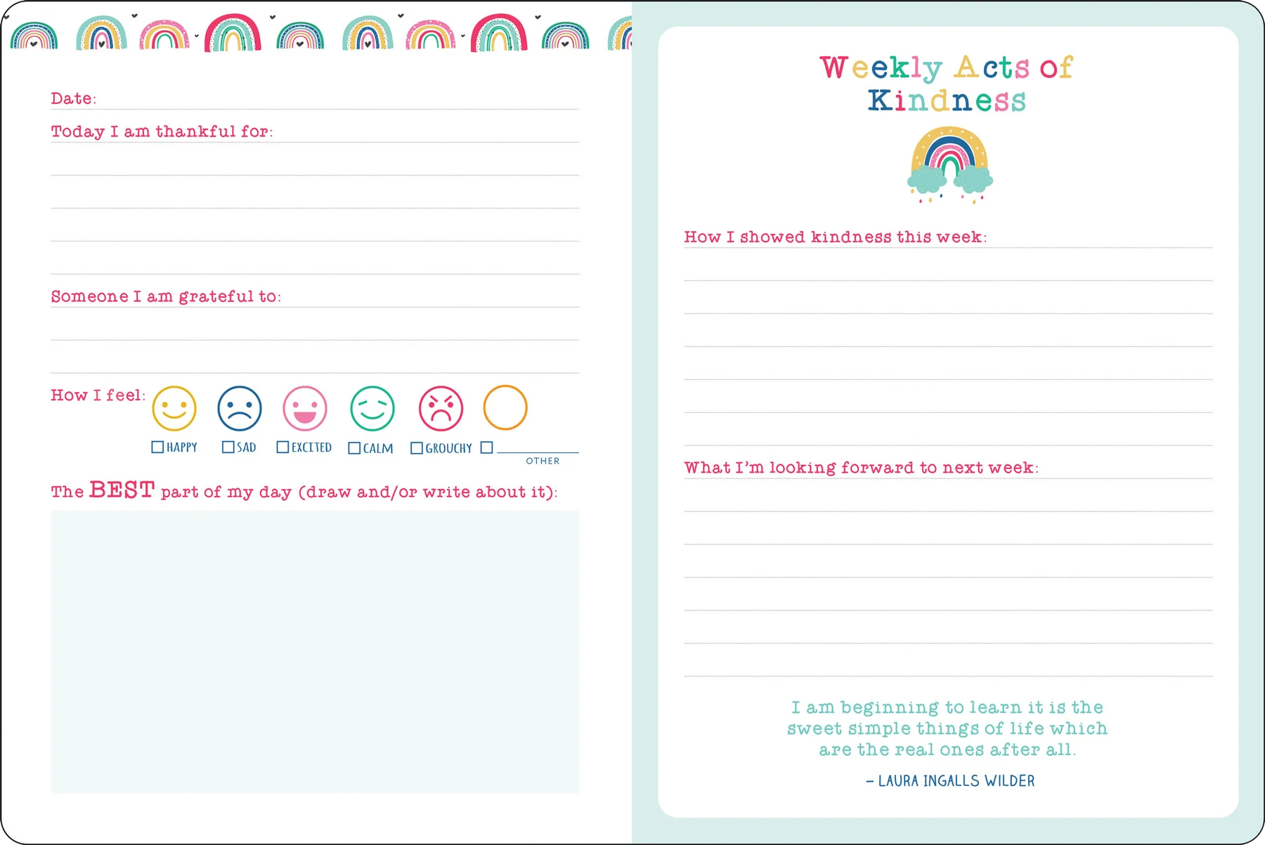 Kids’ Daily Gratitude Journal